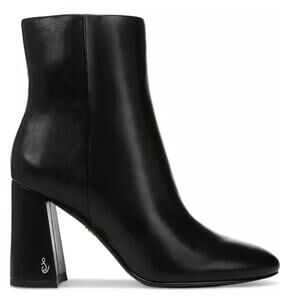 Sam Edelman Daria Dress Booties Black Leather Size 5.5 NIB Dressy Versatile